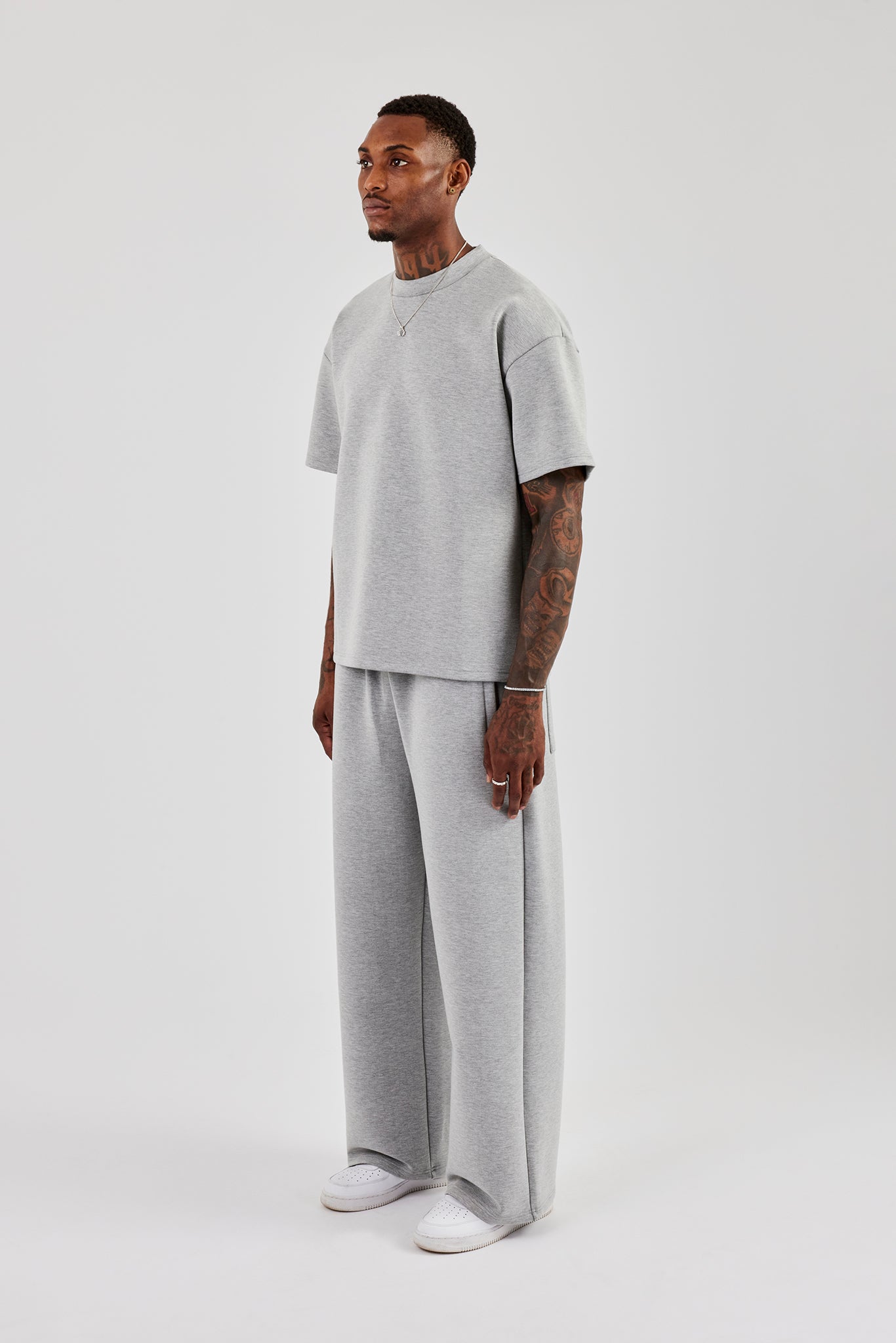 Scuba Oversized T-Shirt & Baggy Fit Trouser - Grey